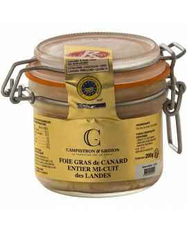 Foie gras de canard entier mi-cuit - 200 g - LABEL ROUGE