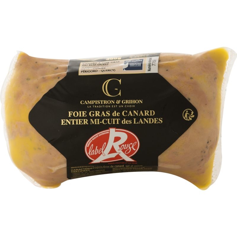 Foie Gras de Canard du Périgord Cru 1ER CHOIX - Foie gras de