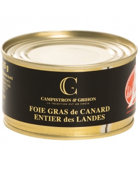Foie gras de canard entier 125 g - LABEL ROUGE