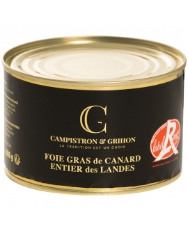 Foie gras de canard entier 380 g - LABEL ROUGE