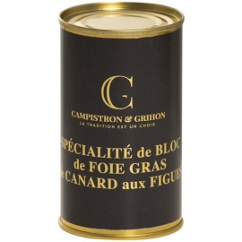 Spécialité de bloc de foie gras de canard aux figues 200 g