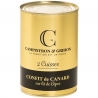 2 cuisses de confit de canard sur lit de cèpes - 800G