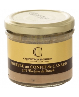 Soufflé au confit de canard (30% foie gras) - 80 g