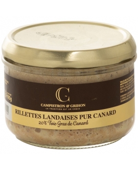 Rillettes landaises au foie gras 190 g