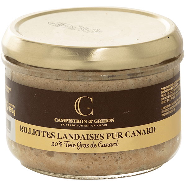 Rillettes Landaises au Foie Gras - 190g