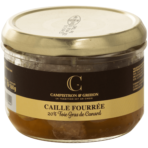 Caille fourrée au Foie Gras - 160g