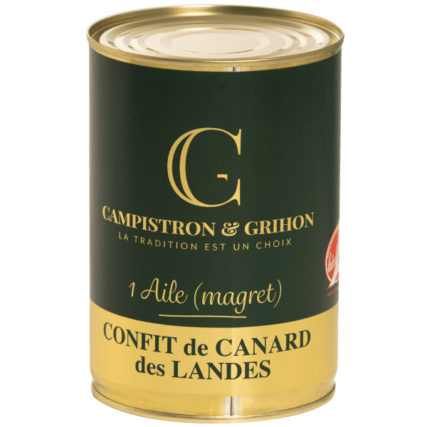 Confit de Canard (1 aile avec magret) – 800g
