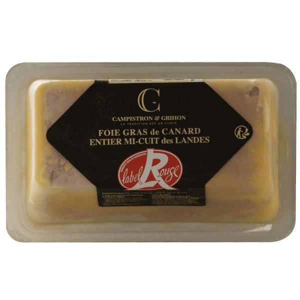Foie Gras de Canard entier mi-cuit - Barquette 200g
